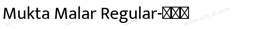 Mukta Malar Regular字体转换